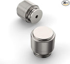 Amerdeco 30 Pack Brushed Satin Nickel Knurled Cabinet Knobs Kitchen Cabinet Pulls for Drawer Dresser, Cupboard and Wardrobe ZH0031
