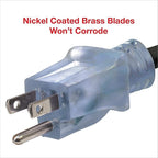 Clear Power 16 Gauge 3Prong Cords (Lighted Locking Connector, Black, 80 ft)