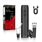 AIKARO - Electric Wine Bottle Opener Automatic Corkscrew, Rechargeable (Set A)