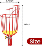 Fruit Picker Pole with Basket Segmented Fruit Picker Pole Tool for Apple Avocado Cherry Lemon Mango Orange Peach Picking(40-160")