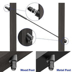 CKE 50 Pack 1/4" Black Angle Beveled Washers for Cable Railing, 30 Degree Beveled Washers for 1/8" 5/32" 3/16" Stair Deck Cable Railing Kit, T316 Stainless Steel Black Cable Railing Angle Washer,BCR17