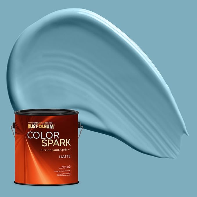 Rust-Oleum Color Spark Interior Paint and Primer in One, Matte, Helsinki, 1 Gallon