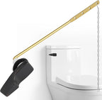 Universal Toilet Handle Replacement Kit, Front Mount Toilet Trip Lever Compatible with American Standard Toilet, Brass Toilet Flusher Replacement with Stainless Steel Flapper Chain, Oil Rubbed Bronze