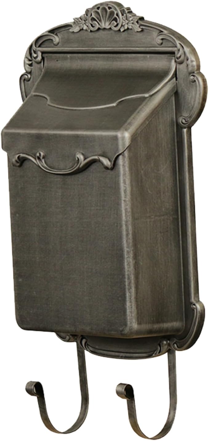 Special Lite Victoria Vertical Wall Mount Mailbox - Swedish Silver Aluminum Mailbox for Wall Mount - SVV-1013-SW