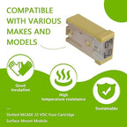 60A 32V Mini Slotted Automotive MCASE Shaped Cartridge Fuse Kit(Pack of 6pcs,60A)