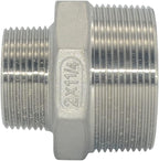 2" Male NPT to 1-1/4" Female NPT Female Reducing/Reducer Bushing Pipe Fitting,Adapter,Stainless Steel SS 304 Hex Bushing