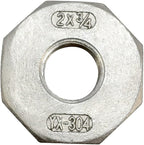 1/4" Male NPT to 1/8" Female NPT Female Reducing/Reducer Bushing Pipe Fitting,Adapter,Stainless Steel SS 304 Hex Bushing (2" Male to 3/4" Female)