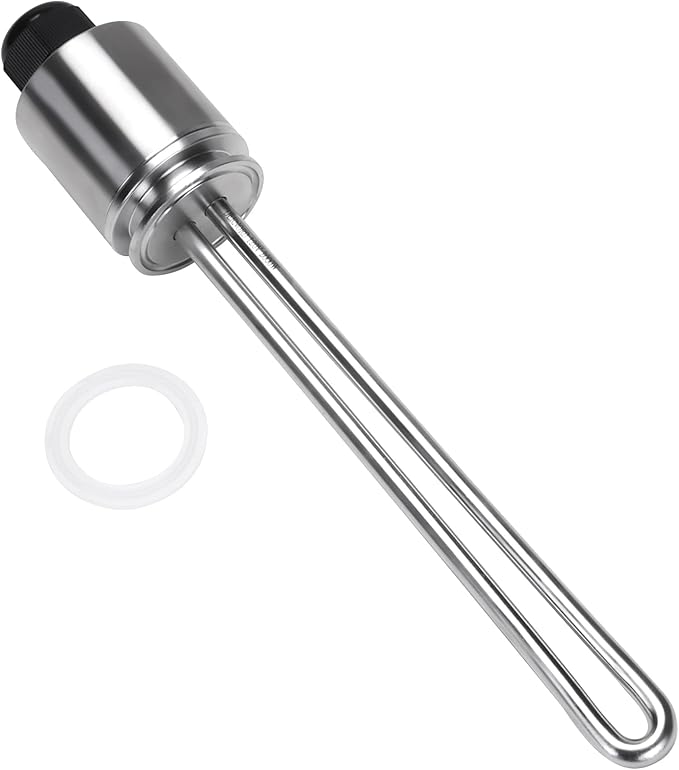 DERNORD 1.5 Inch (OD50.5mm) Tri-clamp Heating Element 120V 2000W Electric Water Heater High Watt Density