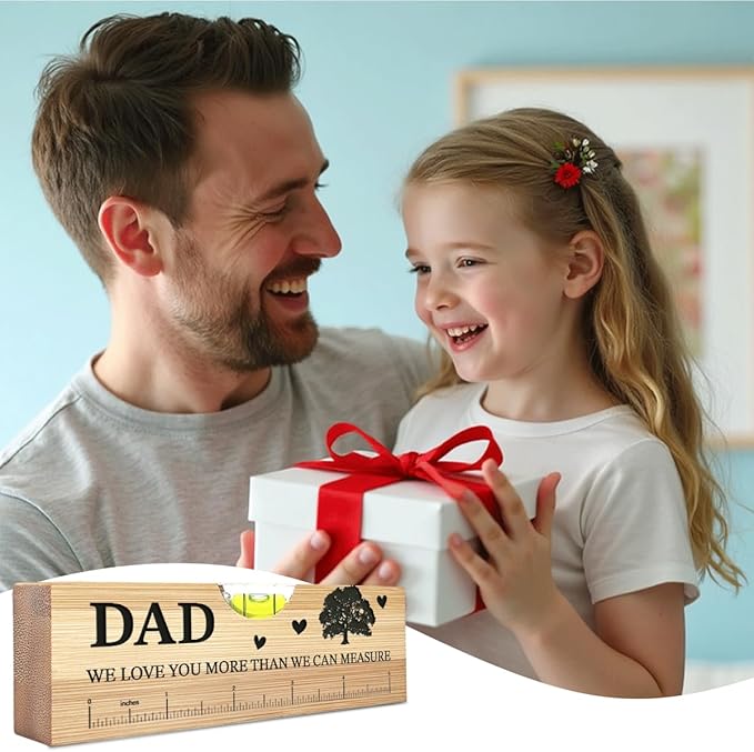 Dad Birthday Gifts from Daughter Son Wife Ideal Christmas Tool Gifts for Dad Father Daddy Step Bonus New Dads Spirit Level Bottle Opener Present for Birthday Fathers Day
