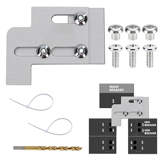 Generator Interlock Kit Compatible with Square D QO and Homeline Indoor or Outdoor 100 or 125 Amp Panels, 3/4 Inch Spacing Between Main and Branch Breaker, Professional Interlock kit(SD100A)