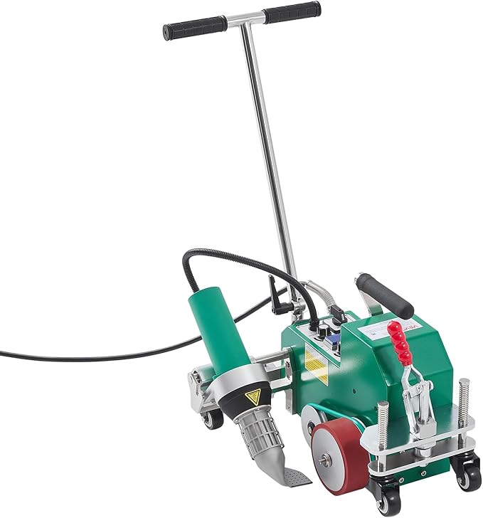 VEVOR Roofing Hot Air Welder, 3400W 220V High Power Plastic PVC TPO Welding Machine - 1.57in Welding Width, 0.04-0.08 in Thickness, 68 ℉-1202 ℉ Heat Roofing Welding Tool, for Waterproofing Advertising
