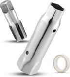 Jalja RV Water Heater Maintenance Tool Kit – Includes 3/4"-14 NPT Tap, Dual Hex Anode Rod Wrench (1-1/16" & 1-1/2"), and 197" Teflon Tape for Suburban Water Heaters