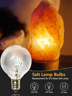 SUNSGNE Clear Globe G40 Bulbs Replacement Screw Base Light Bulbs 1.5-Inch, 5 Watt - Fits E12 and C7 Sockets, 25 Pack