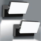 60W LED Outdoor Wall Lights with 360°Rotation, Flood Lights Outdoor 5000K 4000K 3000K 3 Colors Changeable,Outside Sconce Security Lights for Garage Barn Front Porch