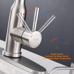 Touch Kitchen Faucet,KEER Smart Kitchen Sink Faucet with Pull Down Sprayer, Touch on Activated Kitchen Bar Sink Faucet Brushed Nickel, Stainless Steel (Brushed Nickel)