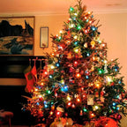 25 Pack C9 LED Replacement Christmas Light Bulbs, E17 Base Led Bulb Outdoor Christmas Lights, Waterproof Commercial Grade Holiday Decoration Replacement Bulbs for String Lights (Blue)