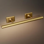 Picture Light, 30in Hardwired Picture Lights for Wall, Dimmable Wall Sconces Poster Light, Brass 4 Lighting for Paintings Frames Art Display Gallery Bedroom Living Room-Included Bulbs(Gold)