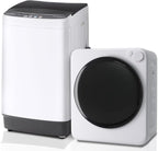 1.6Cu.Ft Portable Clothes Dryer and 16LBS Full Automatic Washing Machine Set, Washer and Spinner Combo, Stainless Steel Tub, Space Saving,Ideal for Laundry, Apartments, Dorms