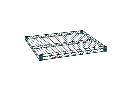 METRO Super Erecta 2124NK3 Industrial Wire Shelf, Metroseal Green Epoxy, 21" x 24"