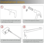 RANDOM 12 inch Brushed Gold Towel Bar,Bathroom Hardware Accessories Towel Rack,for Bathroom Kitchen SUS 304 Stainless Steel,Contemporary Style Wall-Mounted Hand Towel Holder 96026-2-12BG.