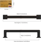 10 Pack 5"(128mm) Oil Rubbed Bronze Cabinet Pulls Kitchen Cabinet Handles Drawer Pulls Cupboard Hardware for Cabinets CK0078