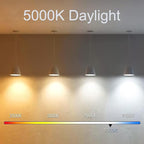 7.3 Inch E26 Led Bulb 6W Dimmable, 5000K Daylight Edison Bulbs 800LM, Equal 80 Watt Tubular T10 T9 Long Clear Glass Light Bulb for Pendant Pipe Wall Sconces Chandeliers - 2Pack