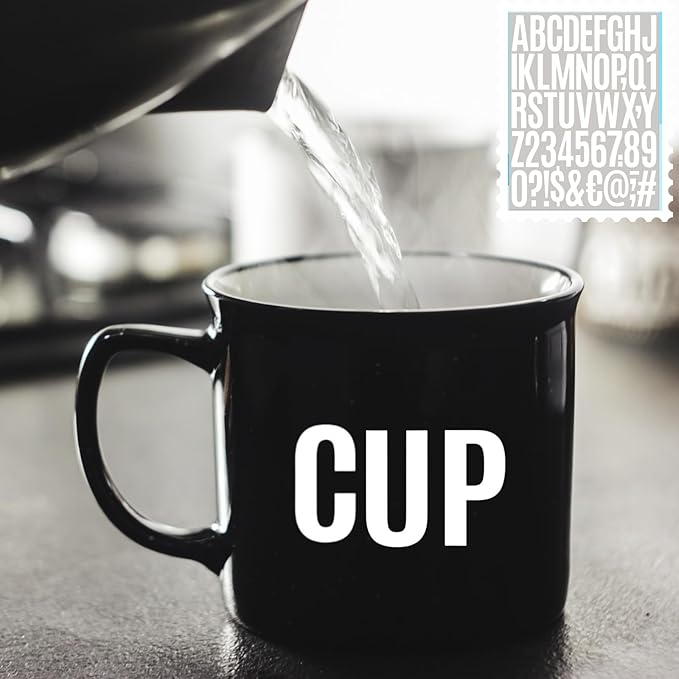 10 Sheets Vinyl Letter Number Stickers, Self-Adhesive Alphabet Stickers, Waterproof Mailbox Number Sticker Letters for Mailboxes,Door,Cars,Boats, Address Signs (White, 2 inch)