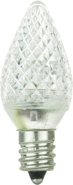 Sunlite 41295 LED C7 Holiday Decorative Light Bulb, 0.4 Watts, E12 Candelabra Base, Faceted Christmas-Lights; Nightlight, Multi Color Combo 30 Count
