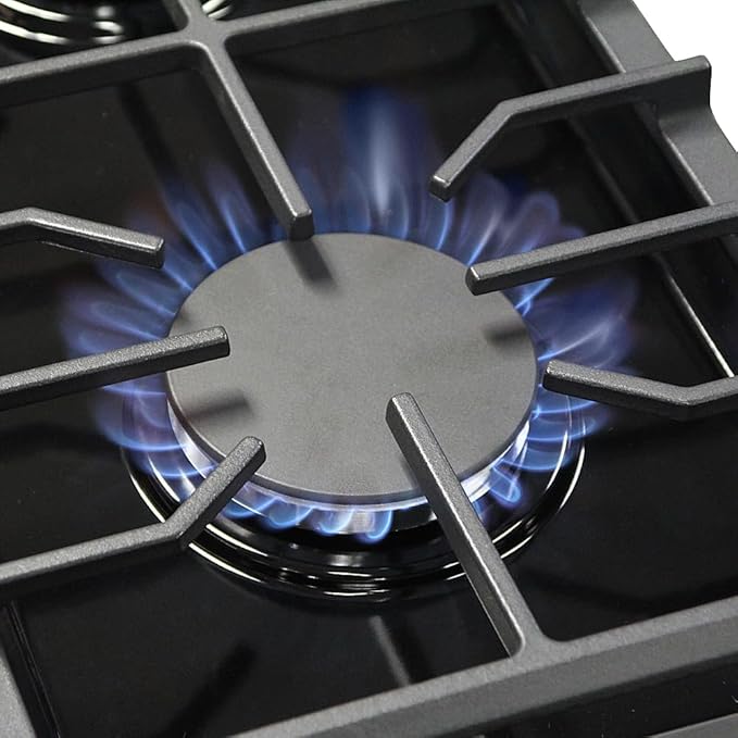 48 Inch Pro-Style Propane Gas Range with 6 Burners & 1 Griddle Cooktop, Double 4.6 cu. ft. and 2.2 cu. ft. Oven, in Stainless Steel - KOS-48RG03MLP (White)