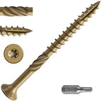 #10 * 3" Deck Screws, (1030pcs) 15 lbs.Exterior Wood Screws, Rust Resistant epoxy Coated, Bronze, T25 Star Bit