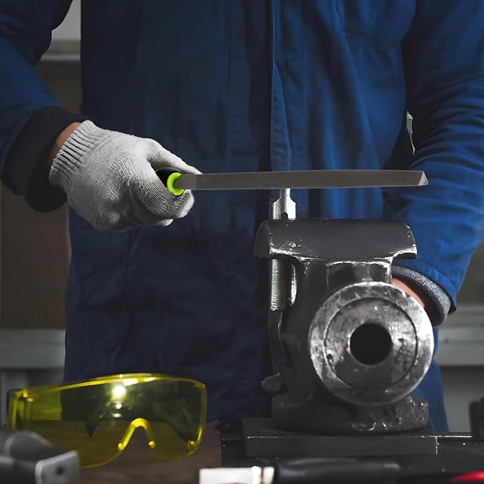 Yougfin 19 pcs File Set, Includes 5 pcs Large Steel Files, 12 pcs Jewelers File Set and Wire Brushes Ideal Hand File Tools for Woodwork, Metal, Model Applications