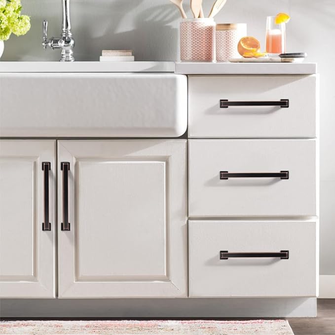 20 Pack 5 Inch Kitchen Cabinet Handles Oil Rubbed Bronze Cabinet Pulls Kitchen Cabinet Hardware Kitchen Handles for Cabinets Cupboard Handles Bronze Cabinet Handles