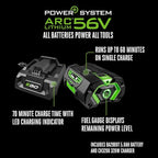 EGO Power+ Shop Vacuum Wet Dry, Car Vac, Portable Cordless Cleaner, 9 Gallon 110 CFM, Includes 56V 5.0Ah Battery and Charger - WDV0904