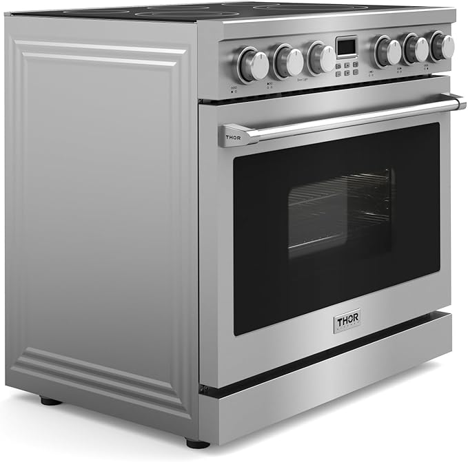 THOR Kitchen Professional 36-Inch Electric Range in Stainless Steel - Model ARE36
