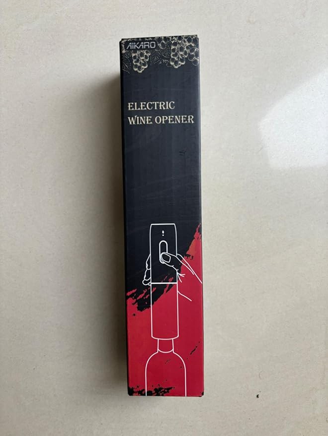 AIKARO - Electric Wine Bottle Opener Automatic Corkscrew, Rechargeable