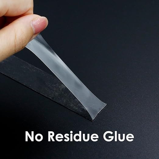 Double Sided Adhesive Tape, Clear Strong Acrylic Adhesive, 10mm x 15M x 0.5mm Thickness, Transparent Tape for Laptop Phone LCD Screen Case Repair Plastic Wood Mounting DIY