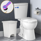 Hibbent Universal Metal Front Mount Toilet Handle Replacement Kit, Brass Toilet Flush Tank Lever with Stainless Steel Flapper Chains for Most Toilets, Rainbow Finish