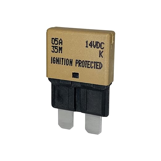 Auto Reset ATC/ATO 5 Amp Circuit Breaker Fuse for Automotive Marine RV Car Truck Audio Battery Protection Automatic Reset | Low Profile (5A, 3 Pack)