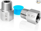 2 pieces NPT1/2 Female to NPT1/2 Male adapter,Reducer Adapter, Fabricate of 304 Stainless Steel.