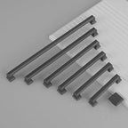 10 Pack 10 Inch(254mm) Hole Center Matte Dark Gunmetal Gray Modern Cabinet Pulls Kitchen Cabinet Handles Kitchen Cabinet Hardware Timeless Drawer Pulls for Dresser Cupboard Wardrobe, Gray(10x10)