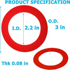 5 PCS Silicone Toilet Flush Valve Seal Replaces 630-0030,Flush Valve Service Kit for Mansfield 210 211 and 160,Toilet Tank Gasket Replacement Parts