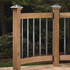 75 Pack Deck Balusters with End Caps&Screws 26'' Staircase Baluster, Upgraded Deck Spindle and Stairs Railing, Rectangle Deck Balusters for Deck Railing Porch