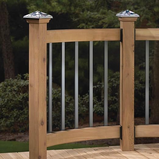 75 Pack Deck Balusters with End Caps&Screws 32.25 inch Staircase Baluster, Upgraded Deck Spindle and Stairs Railing, Rectangle Deck Balusters for Deck Railing Porch