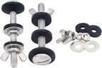 Universal Toilet Tank To Bowl Gasket,2 Kind Gasket and 2 Sets 5/16*3.15 inch Stainless Steel Heavy Duty Rustproof Bolt Hardware Kit,Fits Most 2-Inch and 3-Inch flush valve opening 2-Piece Toilet Tanks