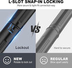 Sealegend Gutter Cleaning Tools for 2-1/2 in. Wet/Dry Vacuum Cleaner, Shop Vac Hose Attachments for Cleaning or Blowing Debris from Gutters Up to 5.6FT, Upgrade Lockout Design Shop Vac Accessories