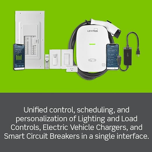 Leviton Decora Smart Wi-Fi Outdoor Plug, Works with Matter, My Leviton, Alexa, Google Assistant, Apple Home/Siri & Wire-Free Anywhere Switch Companion, Weather-Resistant, D215O-1RE, Black