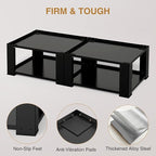 Washer and Dryer Pedestals Set of 2- Fit 27 and 28 Inch, Laundry Pedestal for Washer and Dryer , Alloy Steel Washing Machine Stand Raiser, Washer and Dryer Stand 15.75'' Height Black