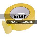 Lichamp 10-Pack Automotive Refinish Masking Tape Yellow 36mm x 55m, Cars Vehicles Auto Body Paint Tape, Automotive Painters Tapes Bulk Set 1.4-inch x 180-foot x 10 Rolls (600 Total Yards)