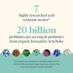 Ora Organic Prebiotic and Probiotic Powder Supplement - 20 Billion Probiotics, 7 Strains for Best Prebiotic Powder, Non-GMO, Probiotics for Women, Men & Kids - Lavender Lemonade Flavor, 30 Servings