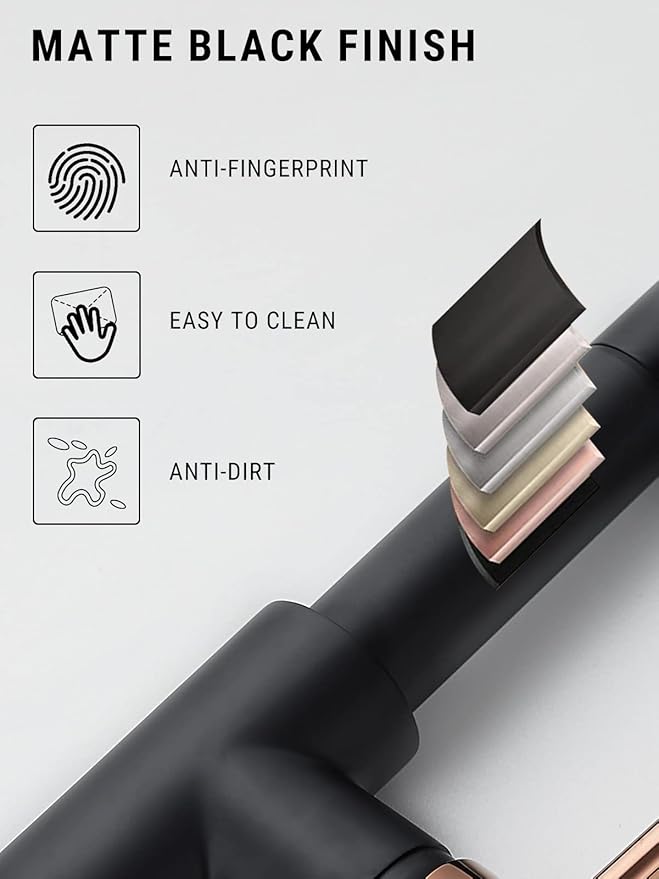 Black Kitchen Faucet,Matte Black Kitchen Faucet with Pull Down Sprayer AIMADI Commercial Single Handle Single Hole Rose Gold Kitchen Sink Faucets